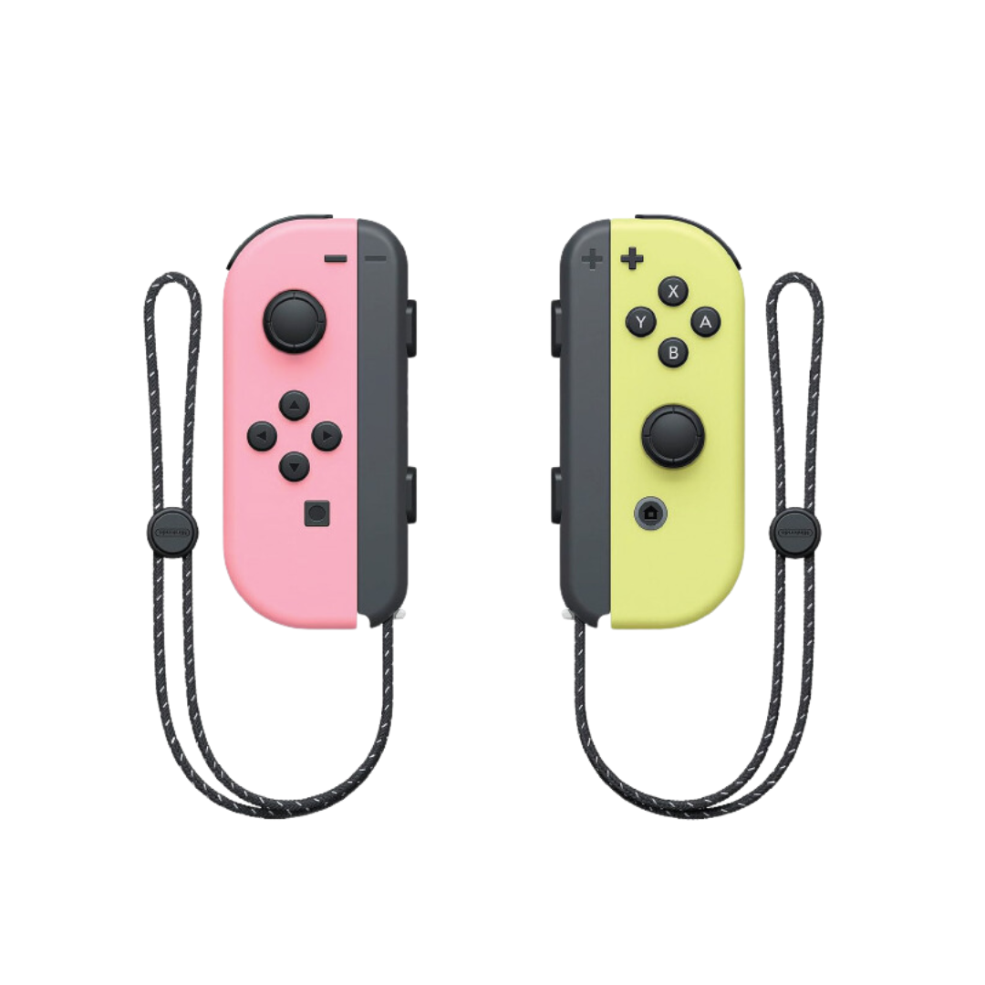  จอยเกมไร้สาย Nintendo Switch Joy Controller สีชมพู/เหลือง พาสเทล